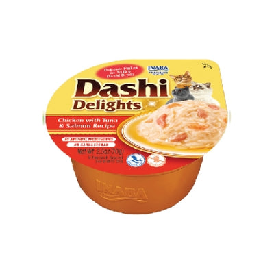 DASHI DELIGHTS Chicken with Tuna & Salmon Recipe INABA