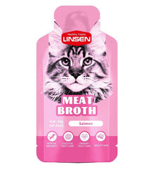 LINSEN Meat Broth 50g With Salmon مرق للقطط بنكهة السالمون