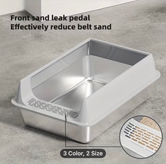 لتربوكس ستالس حجم كبير 60*40 مع مجرود صحي ومضاد للصدء والبكتيرياء