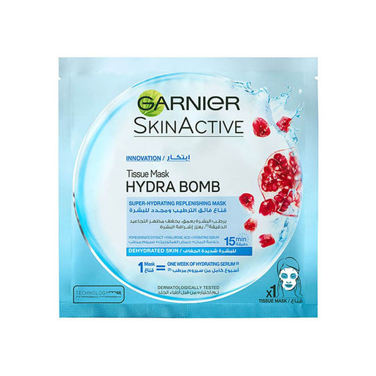 GARNIER SKIN ACTIVE HYDRA BOMB TISSUE MASK POMEGRANATE