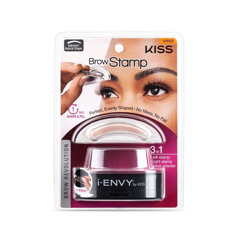 KISS KPBS02 - I-ENVY BROW STAMP KIT EBONY