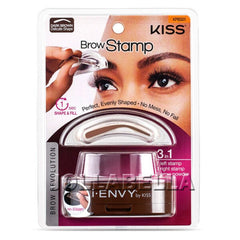 KISS KPBS01 - I-ENVY BROW STAMP KIT NATURAL BROWN