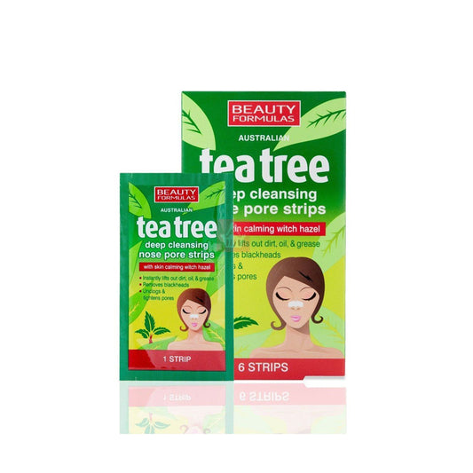 BEAUTY FORMULAS TEA TREE NOSE PORE STRIPS 6 STRIPS