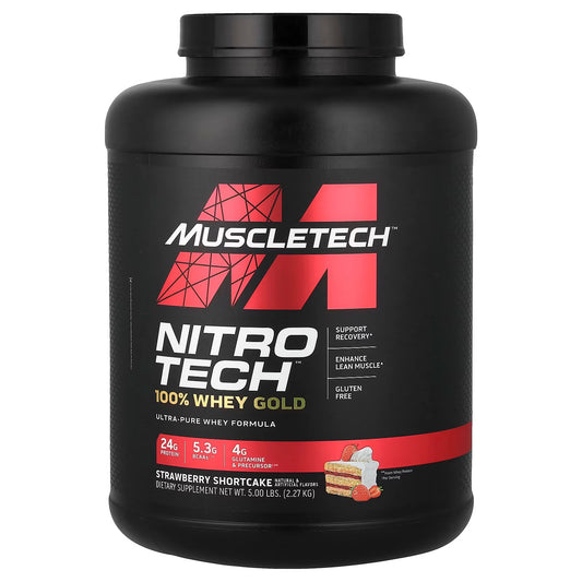 MuscleTech Nitro-Tech 100% Whey Gold, 5.03 lbs (2.28 kg) size