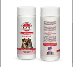 Shampet Dogs & Cats Dry-shampoo Tropical 100g شامبو جاف بودرة برائحة التروبيكال