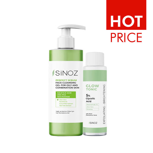 Sinoz glow tonic 200 ml + Perfect Sebum Face Cleansing Gel 400 ml