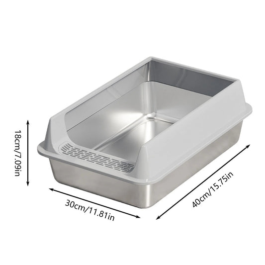 لتربوكس ستالس حجم صغير 40*30 مع مجرود  صحي ومضاد للصدء والبكتيرياء
