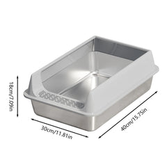 لتربوكس ستالس حجم صغير 40*30 مع مجرود  صحي ومضاد للصدء والبكتيرياء