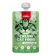 LINSEN cream cat food With Chicken & Shrimp 80g بنكهة الدجاج والجمبري