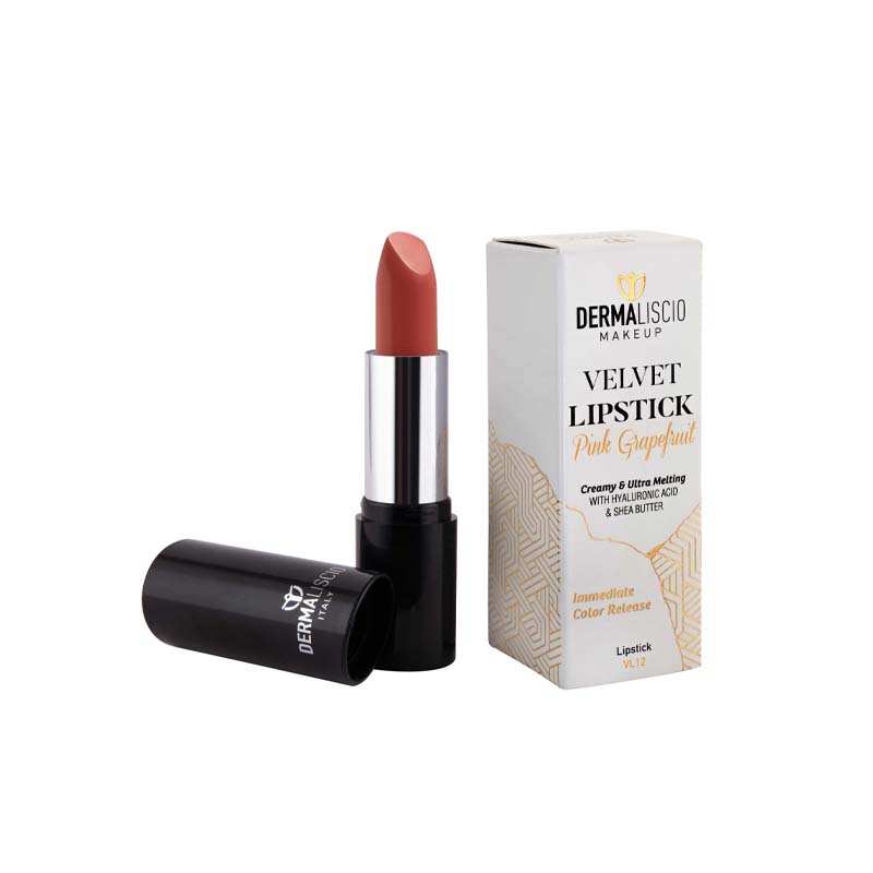 Dermaliscio Velvet Lipstick Pink Grapefruit VL12