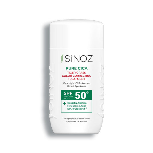 Sinoz Pure Cica Color Correcting Treatment Fluid Sunscreen SPF50 50 ml+