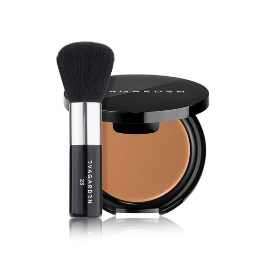 EVAGARDEN PROMO KIT UNIBRONZER SPF50 Warm Sun 924 + Brush 23