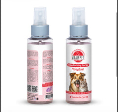 Shampet Dogs & Cats Deodorizing Spray Tropical 100ml عطر حيوانات ومزيل رائحة بنكهة التروبيكال