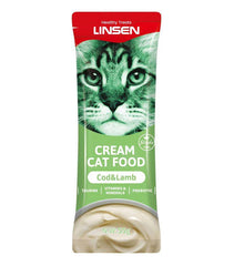 LINSEN Cream Treat with Cod & Lamb  55g بنكهة اللحم وسمك القد
