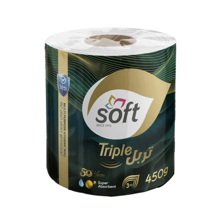 ورق مطبخ سوفت تربل بشكير 450 غم
