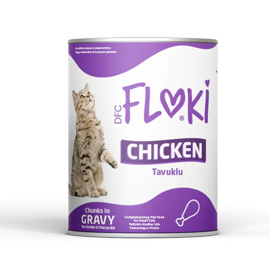 FLOKI With chicken 400g معلب بالمرق بنكهة الدجاج