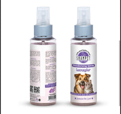 Shampet Dogs & Cats Deodorizing Spray Lavender 100ml عطر حيوانات ومزيل رائحة بنكهة اللافندر
