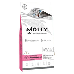 Molly mother & baby 2kg للقطط الصغيرة والأم بنكهة الدجاج
