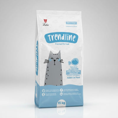 Trendline sterilized chicken 15kg شوال للقطط المعقمة نكهة الدجاج