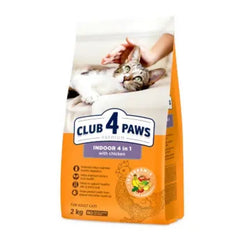 Clup 4 paws indoor 4 in 1 chicken 2 kg