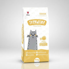 Trendline chicken 15kg شوال للقطط البالغة نكهة الدجاج