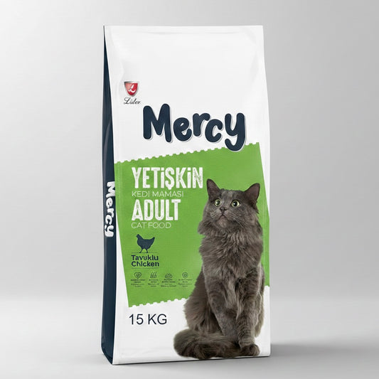 Mercy chicken 15kg شوال للقطط البالغة نكهة دجاج