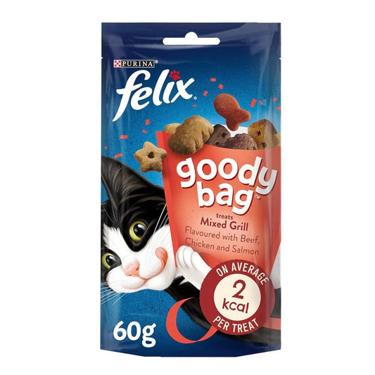 FELIX Goody Bag Mixed Grill Cat Treats مكافآت بنكهة المشاوي المشكلة