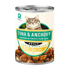 Royalpet gravy chunks 400g tuna معلب قطع بالمرق بنكهة تونه