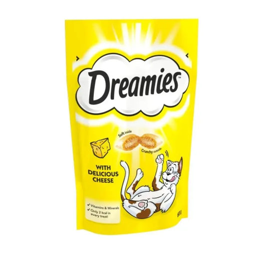 dreamies cat treat with cheese flavor
