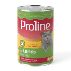 Proline 400g With LAMB معلب بالمرق للقطط البالغة بنكهة اللحم