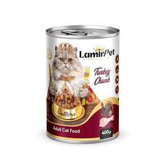 LAMIRPET 400g With Turkey معلب بنكهة التيركي للقطط البالغة