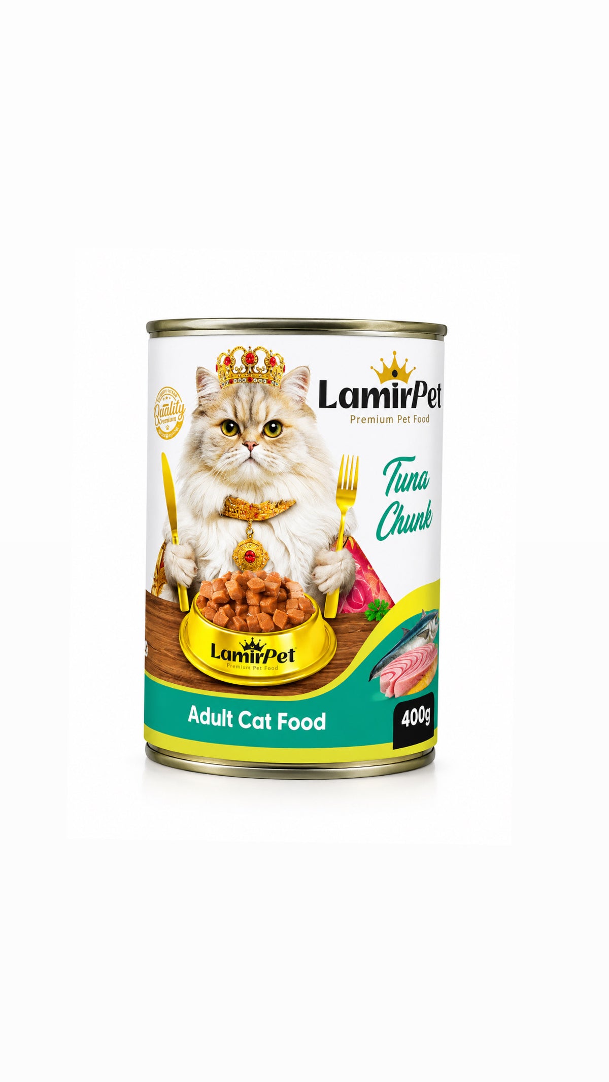 LAMIRPET 400g With Tuna معلب بنكهة التونة للقطط البالغة