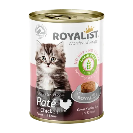 Royalist pate kitten 400g chicken معلب مطحون بنكهة الدجاج