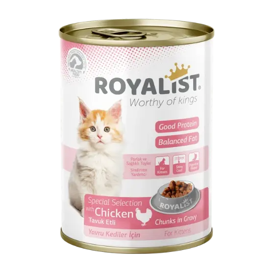 Royalist kitten gravy chunks 400g chicken معلب قطع بالمرق بنكهة الدجاج