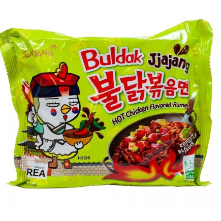 Buldak Jjajang Hot Chicken Noodles with Soybean sauce (Samyang)