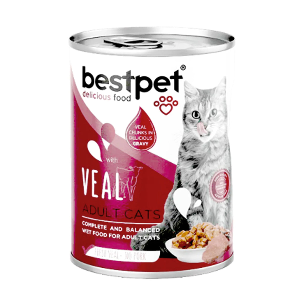 Bestpet gravy chunks 400g veal معلب قطع بالمرق بنكهة الغزال