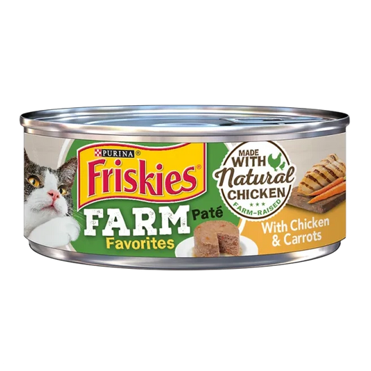 Friskies Chicken & carrots natural Flavor Pate Wet food 156G مطحون