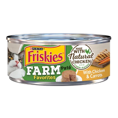 Friskies Chicken & carrots natural Flavor Pate Wet food 156G مطحون