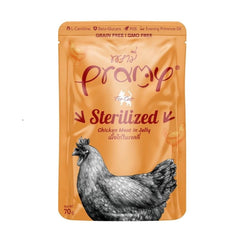 PRAMY Sterilized Chicken Meat in Jelly للقطط المعقمة بنكهة الدجاج