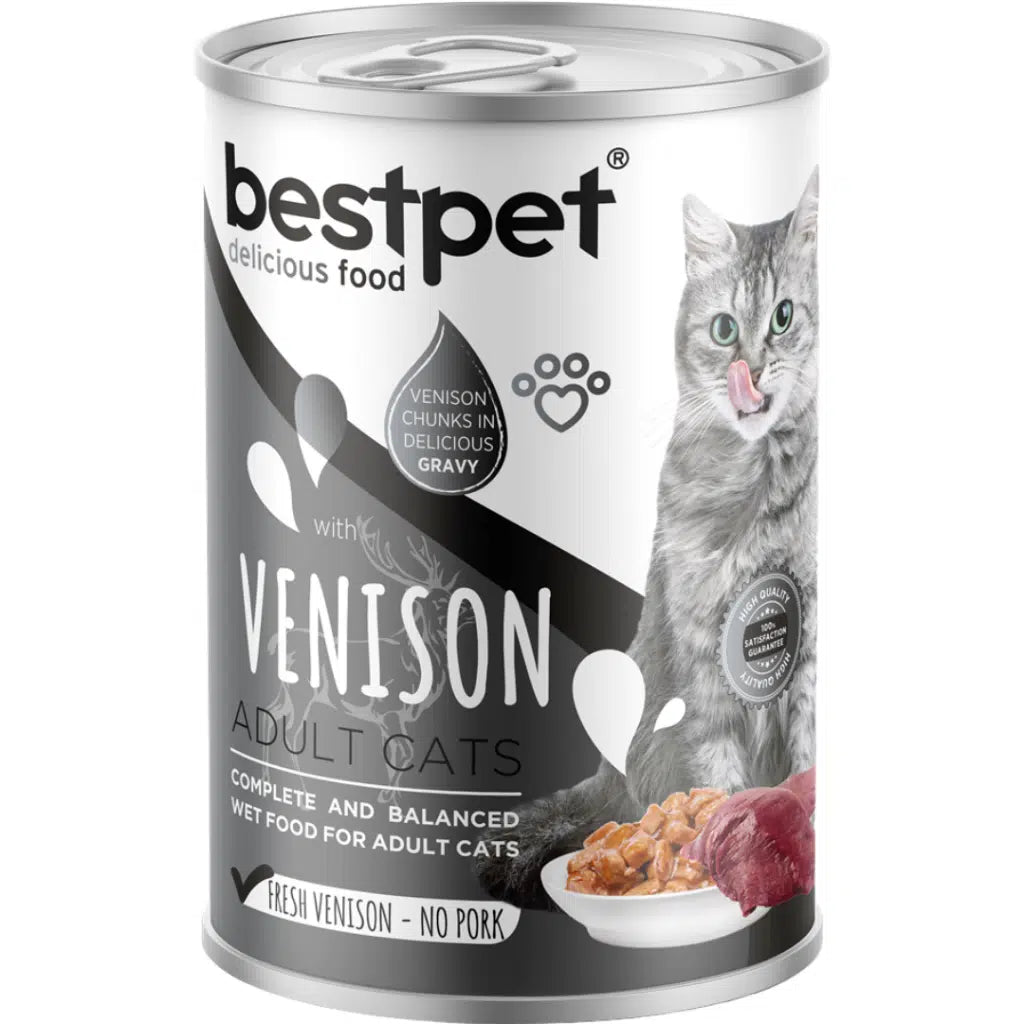 Bestpet gravy chunks 400g venison معلب قطع بالمرق بنكهة لحم الغزال (الأيل)