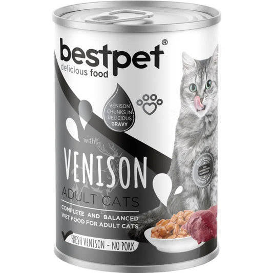 Bestpet gravy chunks 400g venison معلب قطع بالمرق بنكهة لحم الغزال (الأيل)