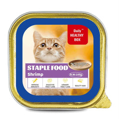 STAPLE FOOD with Shrimp 100g أكل رطب للقطط بنكهة الجمبري