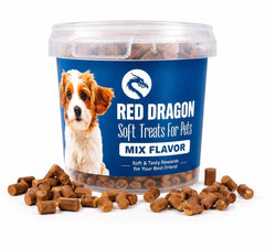 RED DRAGON TREATS MIX FLAVOR مكافآت للكلاب